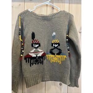 Vintage Midnight Blues Women's Sweater Size Medium